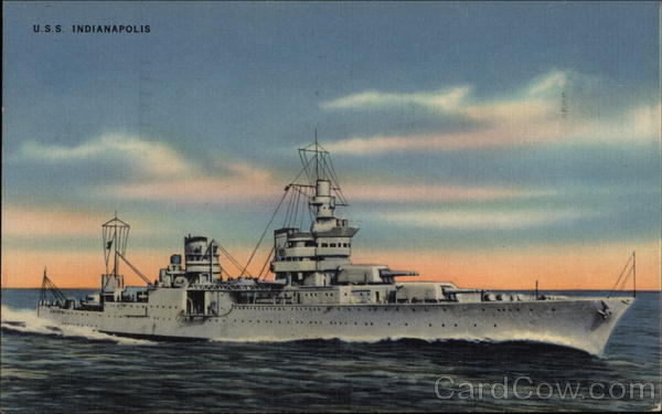 U.S.S Indianapolis Official U. S. Navy Photograph