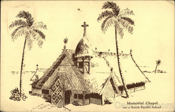 Memorial Chapel on a South Pacific Island Churches