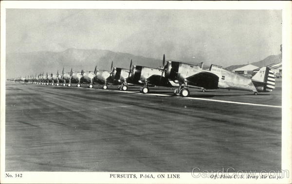 Pursuits, P-36A, On Line World War II