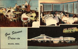 Gus Stevens Drive-In Postcard
