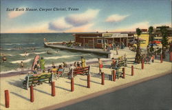 Surf Bath House Corpus Christi, TX Postcard Postcard Postcard