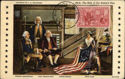 The Birth of Our Nation's Flag - from a Painting by Chas. H. Weisberger Maximum Cards Postcard Postcard Postcard