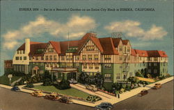 Eureka Inn - Set in a Beautiful Garden on an Entire City Blockl California Postcard Postcard Postcard