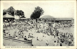 Kiddies' Bathing Beach, Salem Willows Postcard