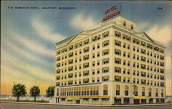 Street View of The Markham Hotel Gulfport, MS Postcard Postcard Postcard