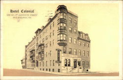 Hotel Colonial, Spruce at Eleventh Street, A Real Family Hotel Philadelphia, PA Postcard Postcard Postcard