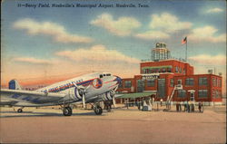 Berry Field - Nashville Municipal Airport Postcard