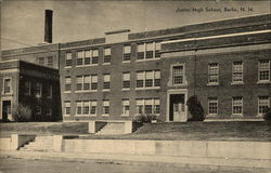 Street View of Junior High School Postcard