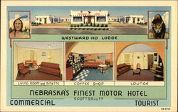 Westward-Ho Lodge Scottsbluff, NE Postcard Postcard Postcard