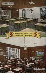 Schensul's Cafeteria Postcard