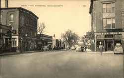 Main Street Stoneham, MA Postcard Postcard Postcard