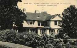 Linden Hall, Women's Dormitory, University of Bridgeport Postcard