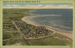 Hampton Beach from the Air New Hampshire Postcard Postcard Postcard