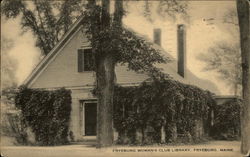 Fryeburg Woman's Club Library Postcard