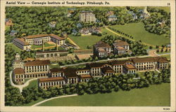 Aerial View - Carnegie Institute of Technology Postcard