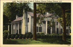 Clemson College - Fort Hill Postcard