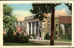 The Library, Western Maryland College Postcard