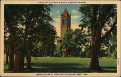 Iowa State College Campus Ames, IA Postcard Postcard Postcard