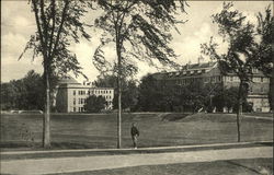 Carnegie Library - Ballentine Hall, Girl's Dormitory, University of Maine Postcard