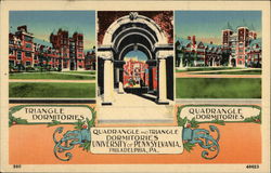 University of Pennsylvania - Quadrangle and Triangle Dormitories Postcard