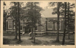 Dining Hall, Connecticut Agricultural College Storrs, CT Postcard Postcard Postcard