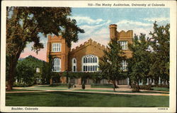 University of Colorado - The Macky Auditorium Boulder, CO Postcard Postcard Postcard