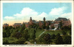 Randolph-Macon Woman's College and Campus Lynchburg, VA Postcard Postcard Postcard