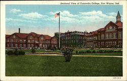 Sectional View of Concordia College Postcard