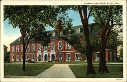 Library, University of Illinois Postcard