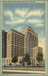 Abbott Hall, Northwestern University Postcard
