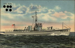 U.S.S. Kansas PC449 Navy Postcard Postcard Postcard