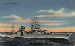 U.S.S Indianapolis Navy Postcard Postcard Postcard