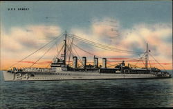 USS Ramsay Postcard
