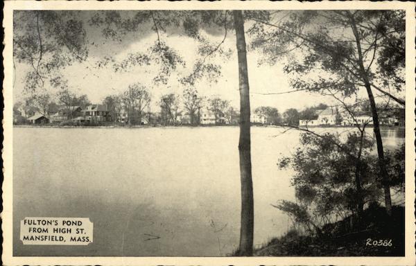 Fulton's Pond From High St. Mansfield Massachusetts