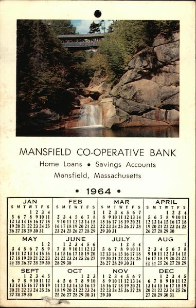 Mansfield Co-operative Bank 1964 Calendars