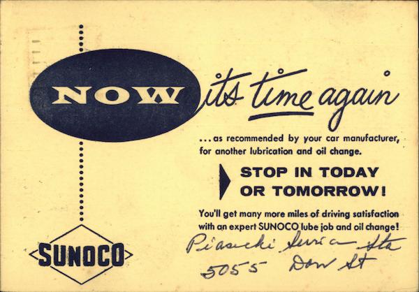 Sunoco Oil Advertising