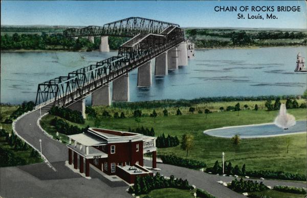 Chain of Rocks Bridge St. Louis, MO Postcard