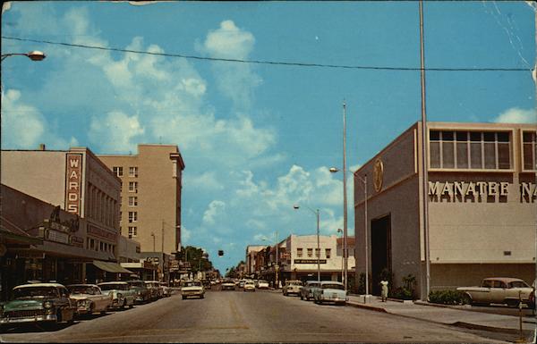 Modern Business Section of Manatee Avenue Bradenton Florida