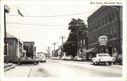 Main Street Mansfield, MA Postcard Postcard Postcard