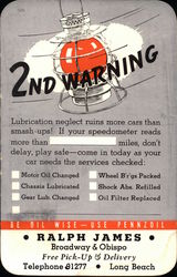 Be Oil Wise ~ Use Pennzoil Postcard