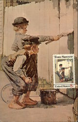 Tom Sawyer, First Day of Issue Hannibal, MO Postcard Postcard Postcard