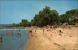 Crystal Lake Beach Postcard