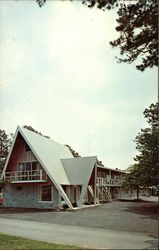 The Wigwam Motel and Cottages Mashpee, MA Postcard Postcard Postcard