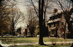 Fraternity Row Looking South Hamilton, NY Postcard Postcard Postcard