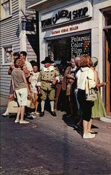 Town Crier along Commercial Street Postcard
