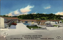 La Hacienda Motor Hotel Nogales, AZ Postcard Postcard Postcard
