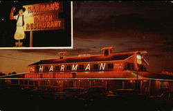 Harman's Ranch Restaurant Postcard