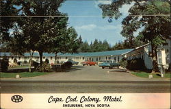 Cape Cod Colony Motel Shelburne, NS Canada Nova Scotia Postcard Postcard Postcard
