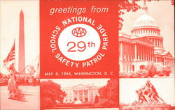 National School Safety Patrol Parade Postcard