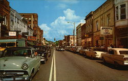 Main Street Buckhannon, West Virginia Postcard